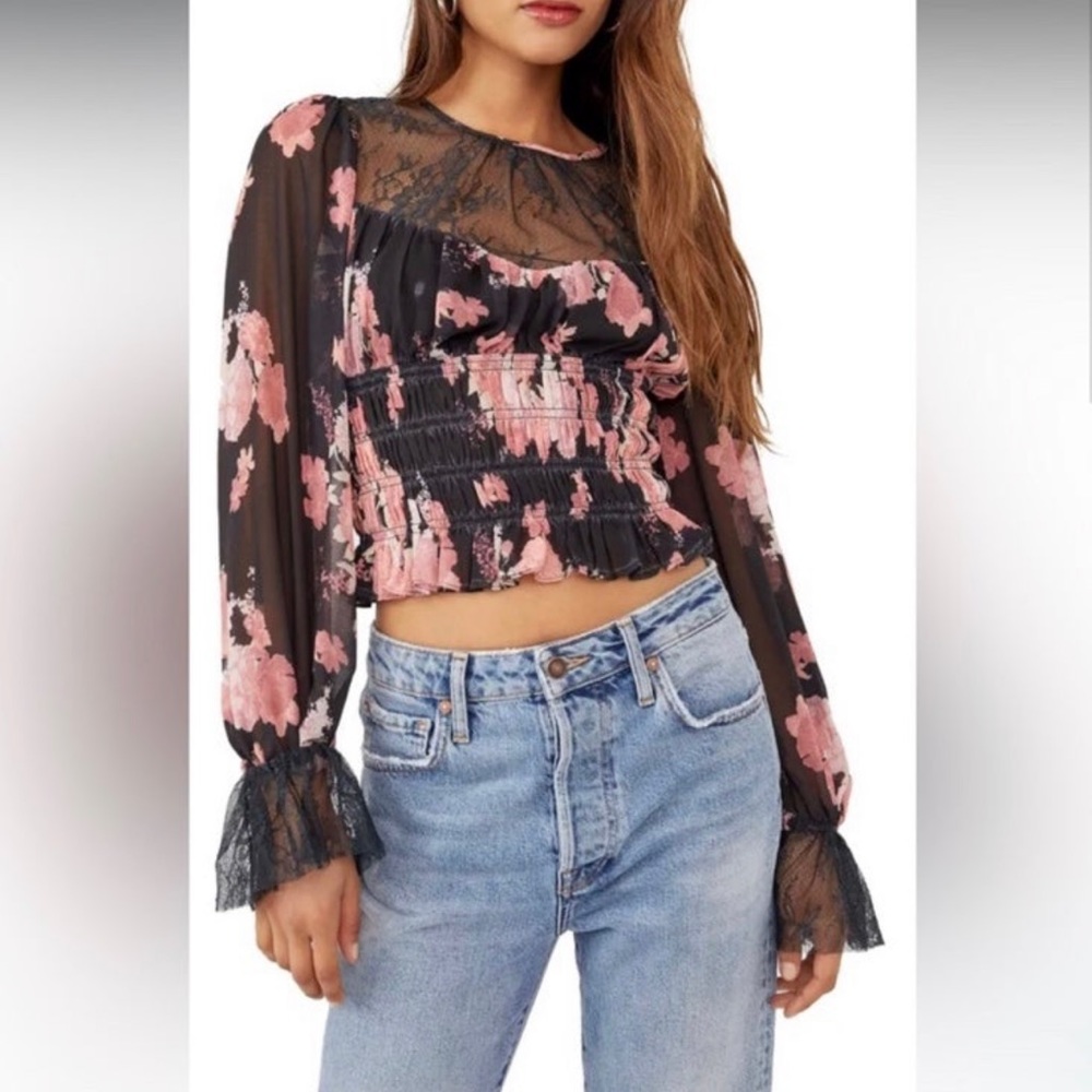 NWT FREE PEOPLE DAPHNE BLOUSE